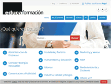Tablet Screenshot of educaformacion.com